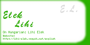 elek lihi business card